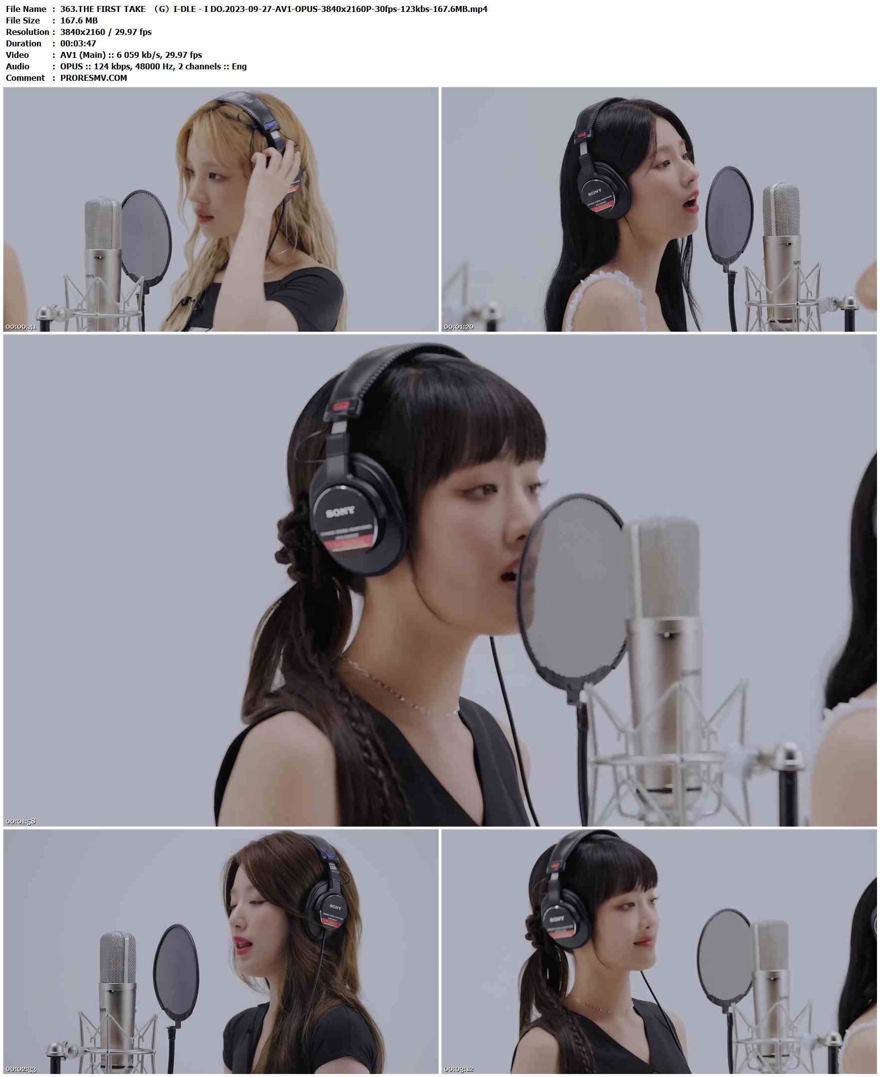 363.THE FIRST TAKE  （G）I-DLE - I DO.2023-09-27-AV1-OPUS-3840x2160P-30fps-123kbs-167.6MB官方MV_高清MV